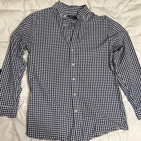 Vineyard Vines Button Down NavyCheckered - Picture 1 of 4